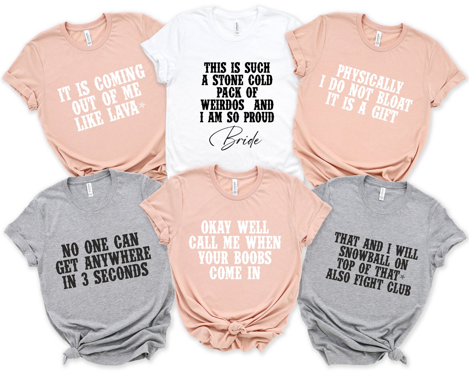 Bachelorette Party Shirts Bridesmaids Movie Shirts Bridal Etsy