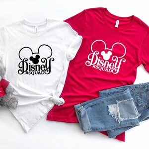 Squad Goals Disney Shirt, Mickey and Minnie ear shirt, Disney Vacation Shirts, Santa squad, birthday squad girl tees, school squad gift ıdea
