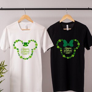 Disney St Patrick&#39;s Day Shirt, Disney Family Shirt, Custom Happy St. Patrick&#39;s Day Shirt, Disney 2024 Holiday Shirt, Mickey St Patrick&#39;s Day