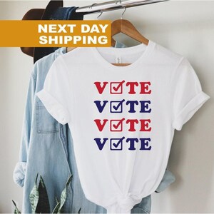 Vote Tshirt, Election 2024 Shirt, Vote 2024 Political Tee, Voter Shirt, Democrat Shirt, Politics Shirt, Voter Shirt, Register to Vote Shirt