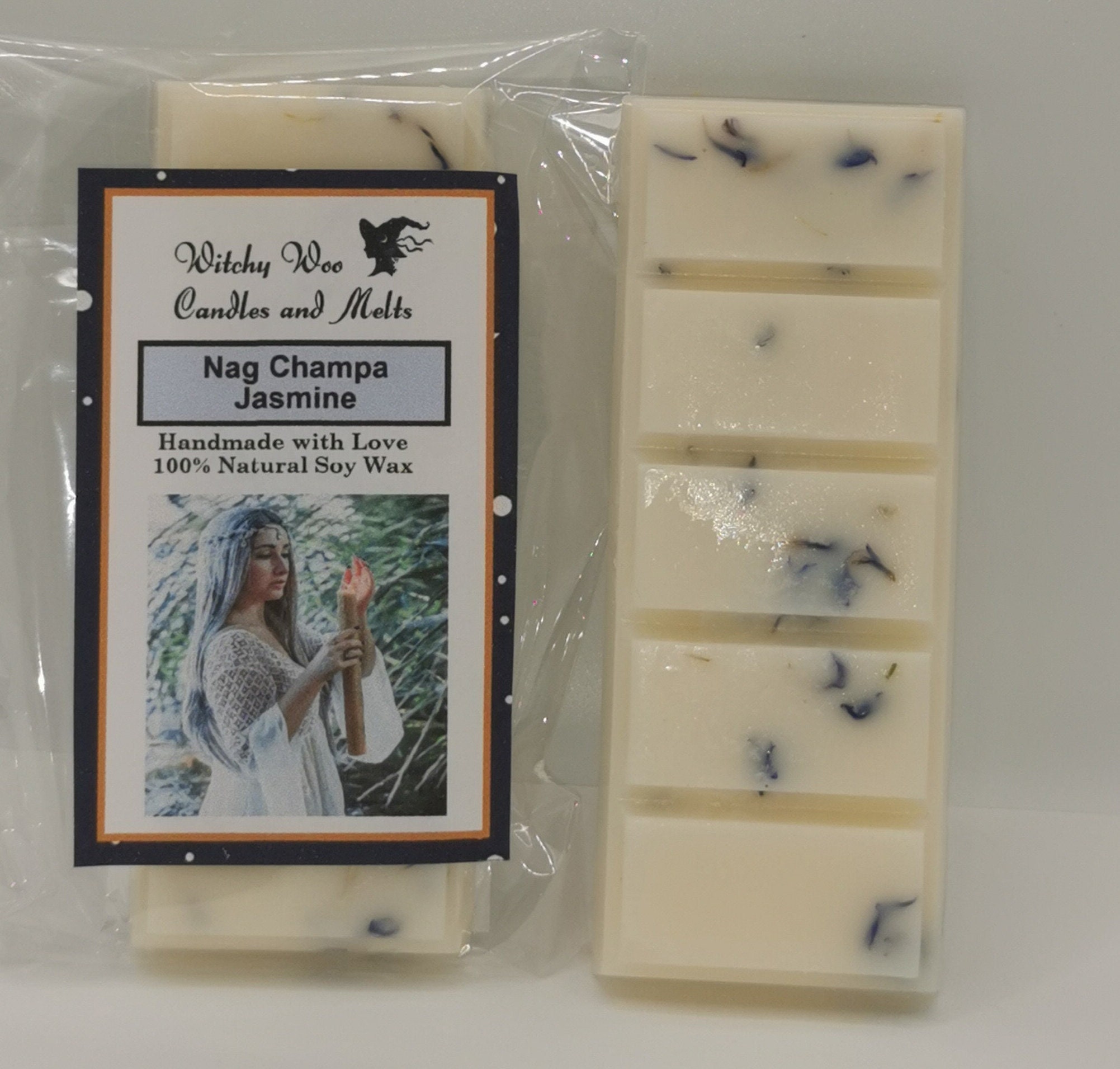 Pure Magic Nag Champa Jasmine Soy Wax Melt Snap Bar Pour Brûleur Électrique et de Lumière Thé