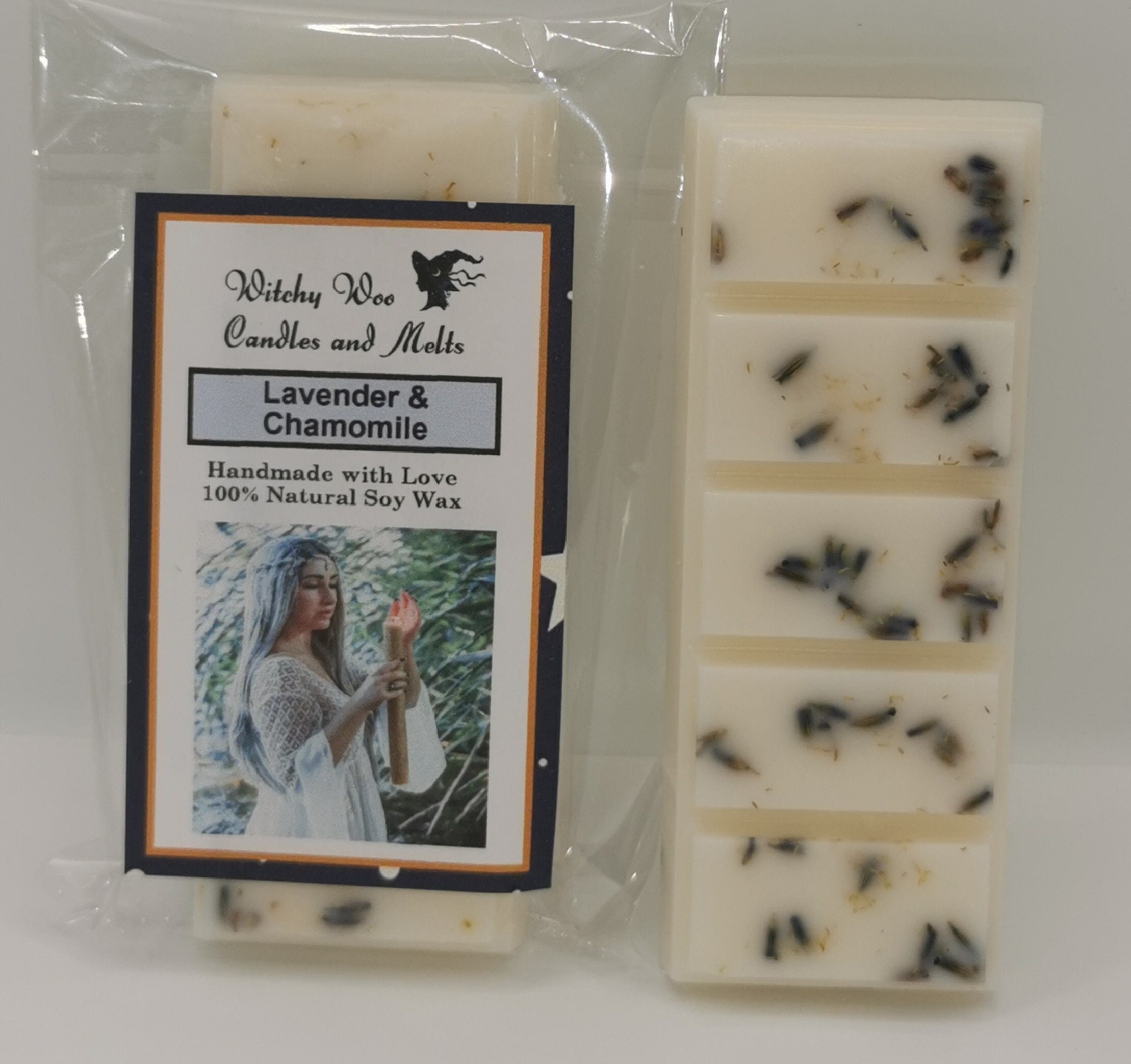 Pure Magic Lavender & Chamomile Soy Wax Snap Bar Pour Brûleur Électrique et de Lumière Thé