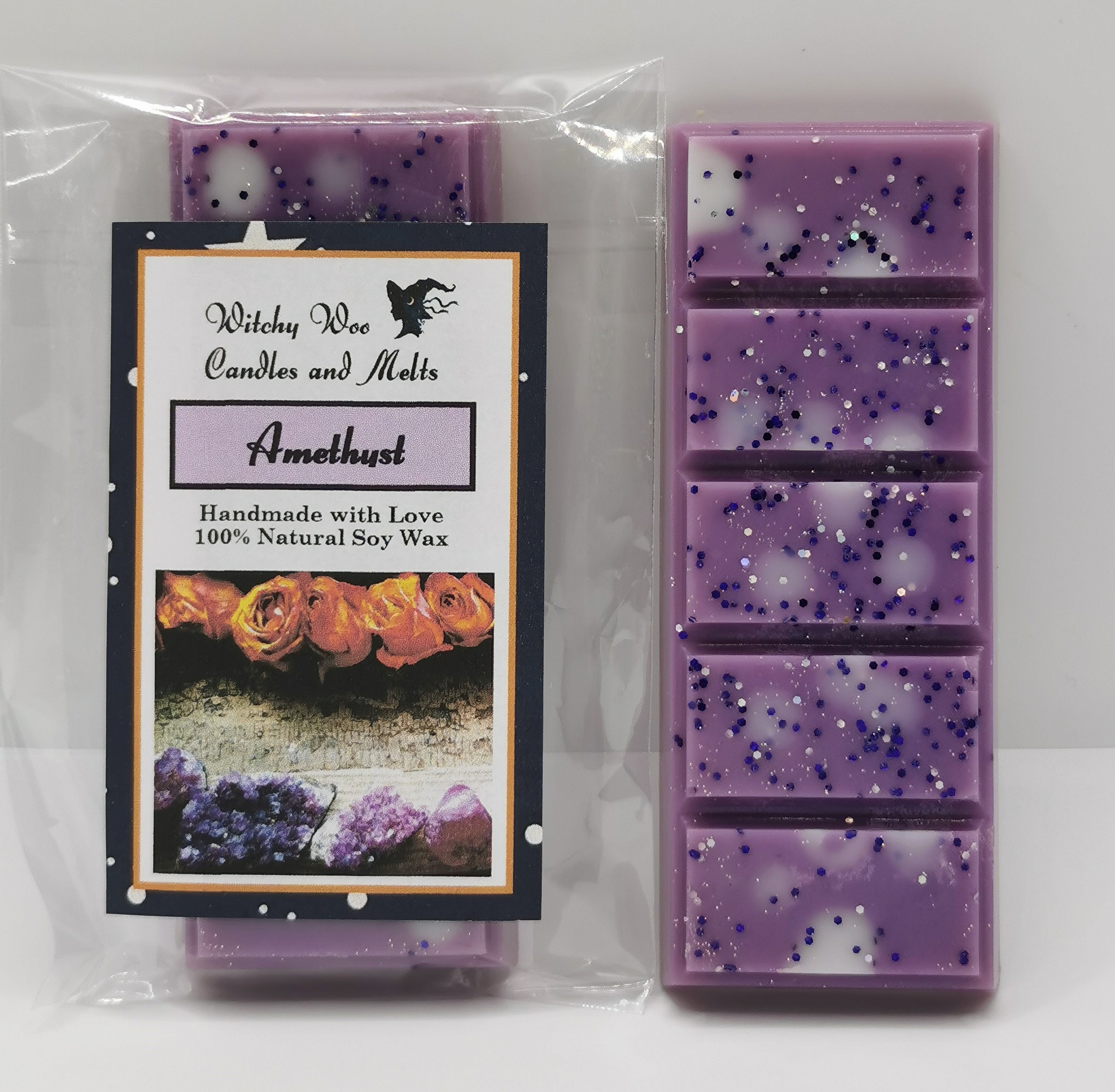 Amethyst Soy Wax Melt Snap Bar Pour Brûleur Électrique et de Lumière Thé