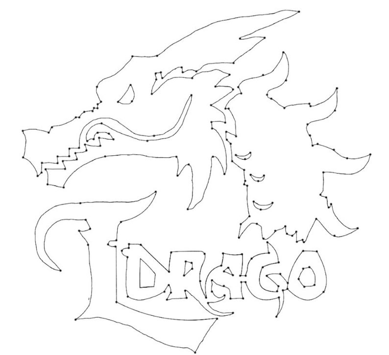 DIGITAL Beyblade Lightning L-Drago Drawing With Outline | Etsy
