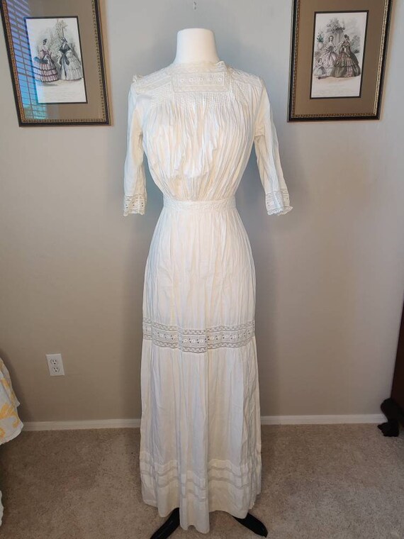 Elegant Edwardian Lawn Dress
