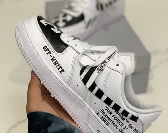 off white custom air forces
