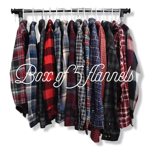 Vintage Flannels, Custom Flannels, Seasonal Flannels, Box of Flannels, Women’s Flannels, Men’s Flannels