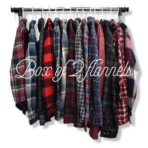 Vintage washandjes, op maat gemaakte washandjes, seizoensflanel, doos met washandjes, damesflanel, damesflanel, herenflanel, distressed flanel, oversized flanel