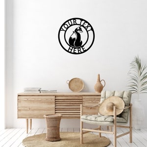 Fox Metal Wall Decor |  Personalised Home Wall Art | Wall Hangings | Garden Decor | House Decoration