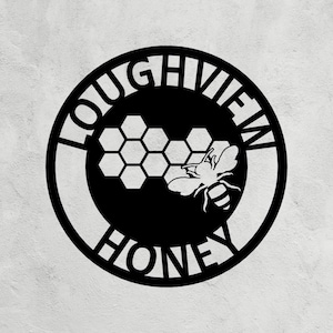 Honey Bee Sign | Nectar | Bee Farm Sign | Custom Metal Gift | Honey Bee Decor Wall Art