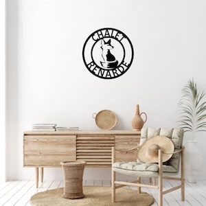 Fox Metal Wall Decor |  Personalised Home Wall Art | Wall Hangings | Garden Decor | House Decoration
