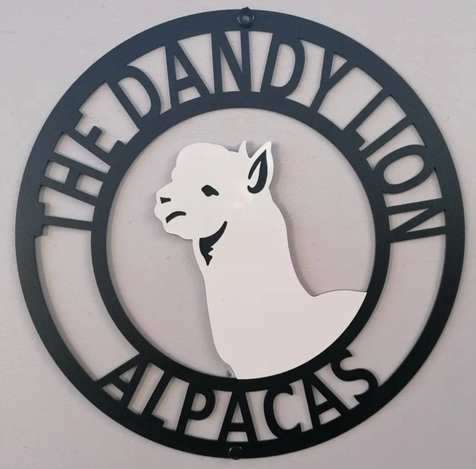 Alpaca Metal Farm Sign, Custom Alpaca Farm Gate Sign, Livestock Farm ...