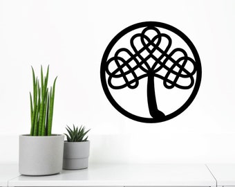 Keltischer Lebensbaum | Wandkunst aus Metall | Wohndeko | Wanddeko | Geschenk | Neues Wohngeschenk | Lebensbaum Symbol | Baum des Lebens Design