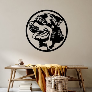 Rottweiler Metal Sign Dog Breed Metal Wall Sign Gift for Dog Lovers