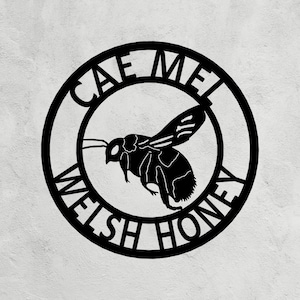 Honey Bee Sign | Bee Farm Sign | Metal | Custom Made | Bee Wall Art | Bee Farm Decor