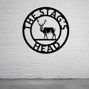 Full Stag Deer Metal Wall Art |  Custom Home Decor | Wall Hangings
