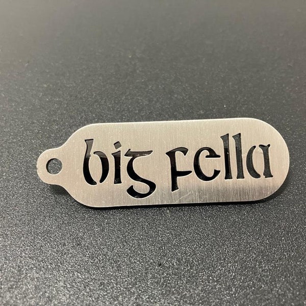 Key Ring | Big Fella | Stainless Steel | Key Chain | Gift For Him | Gift For Dad | Gift For Grandad