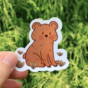 Cute Glossy Bear Sticker