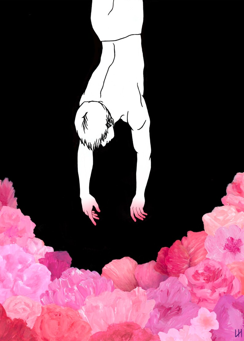 WONHO Losing You Art Print Kpop Fan Art Kpop Floral Aesthetic Wonho