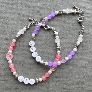 BTS Friendship Bracelets//Jin Bias//Army//KPop//Beaded Bracelet