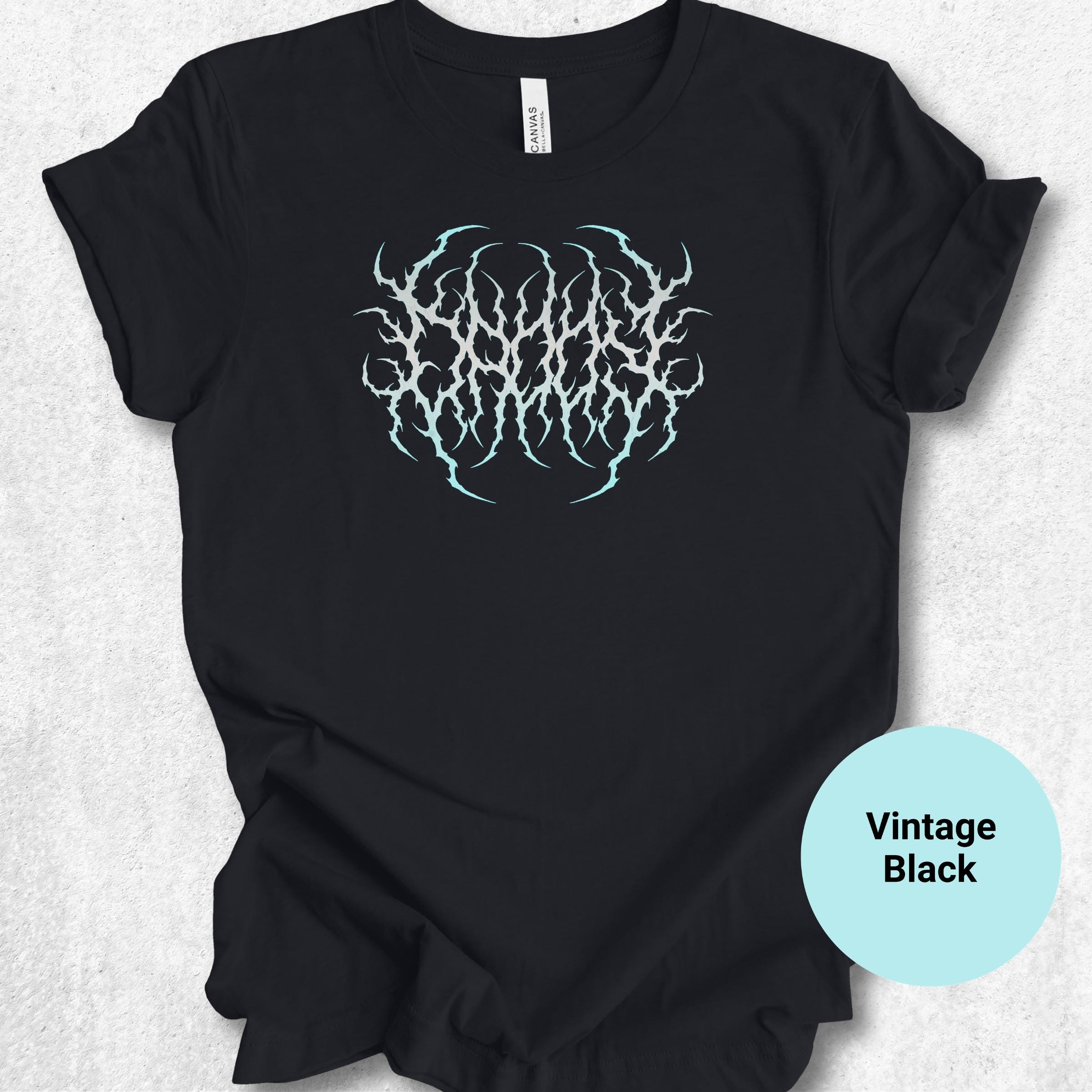 Custom Black Metal Text Shirt | Personalized Funny Gift, Secret 