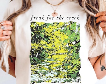 Regalo para excursionistas, camiseta Comfort Colors Positive Nature, camiseta Freak for the Creek