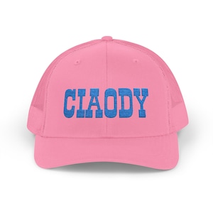 Pink Snapback Trucker Cap: Funny Ciaody Embroidered Meme Hat