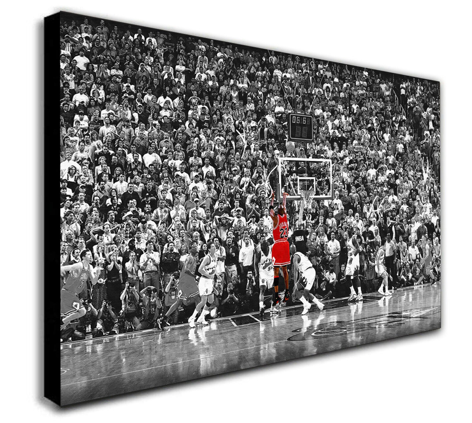 Michael Jordan Last Shot Canvas Wall Art Wall Hangings Décor Etsy