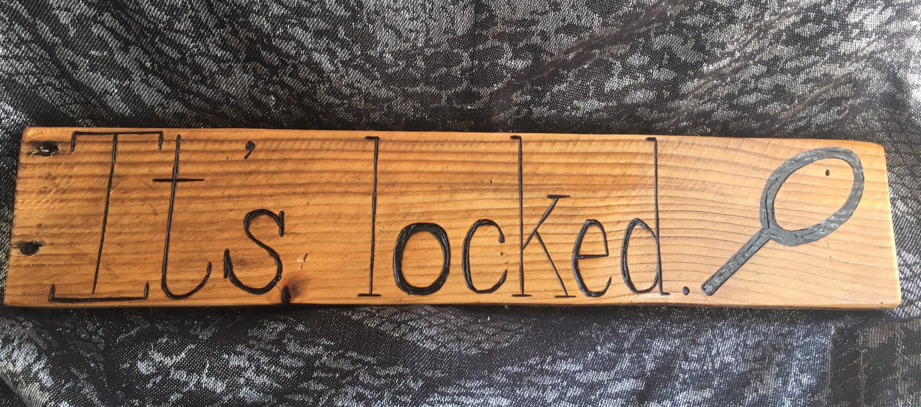 Nancy Drew Het is op slot Houten Teken Citaat Etsy