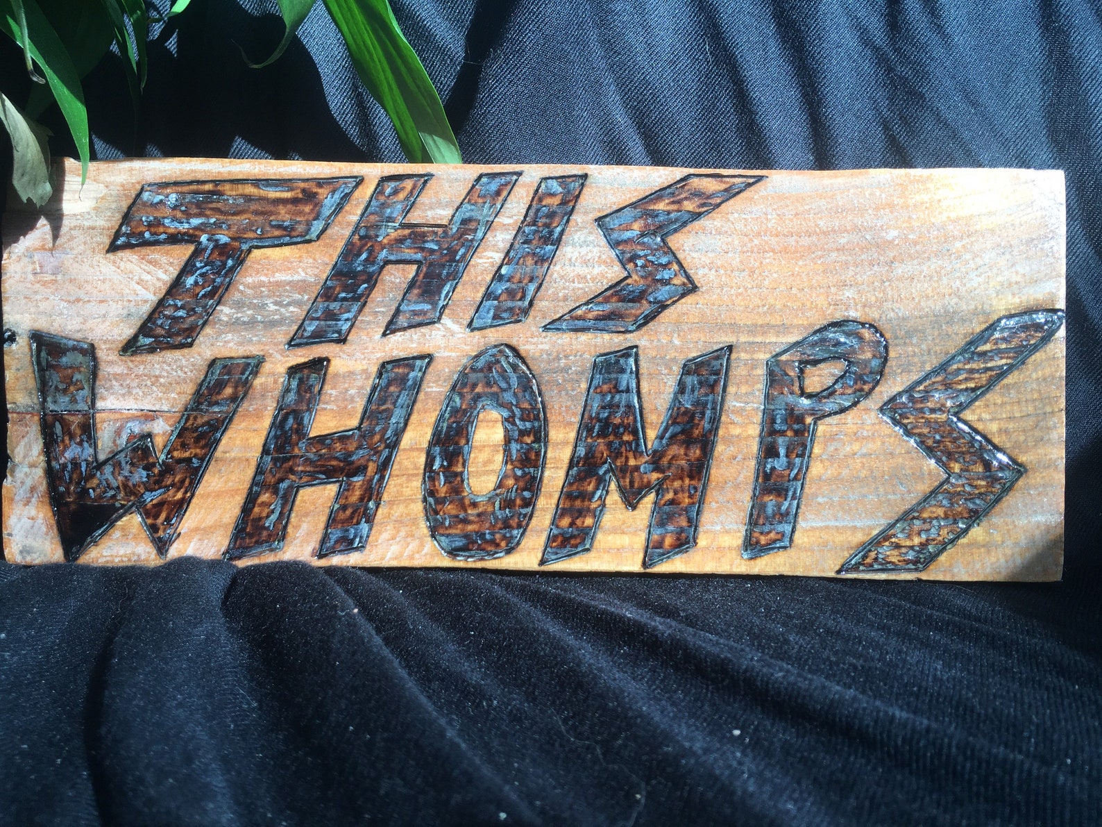 Recess this Whomps Quote recess Cartoon TV Show Fan Wall Hanging Wood