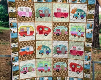 Camping Quilt Etsy