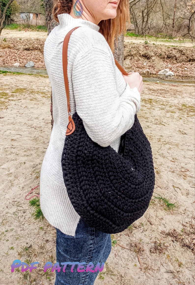 Crochet Bag PATTERN Slouchy Hobo Bag Pattern Tote Bag Etsy