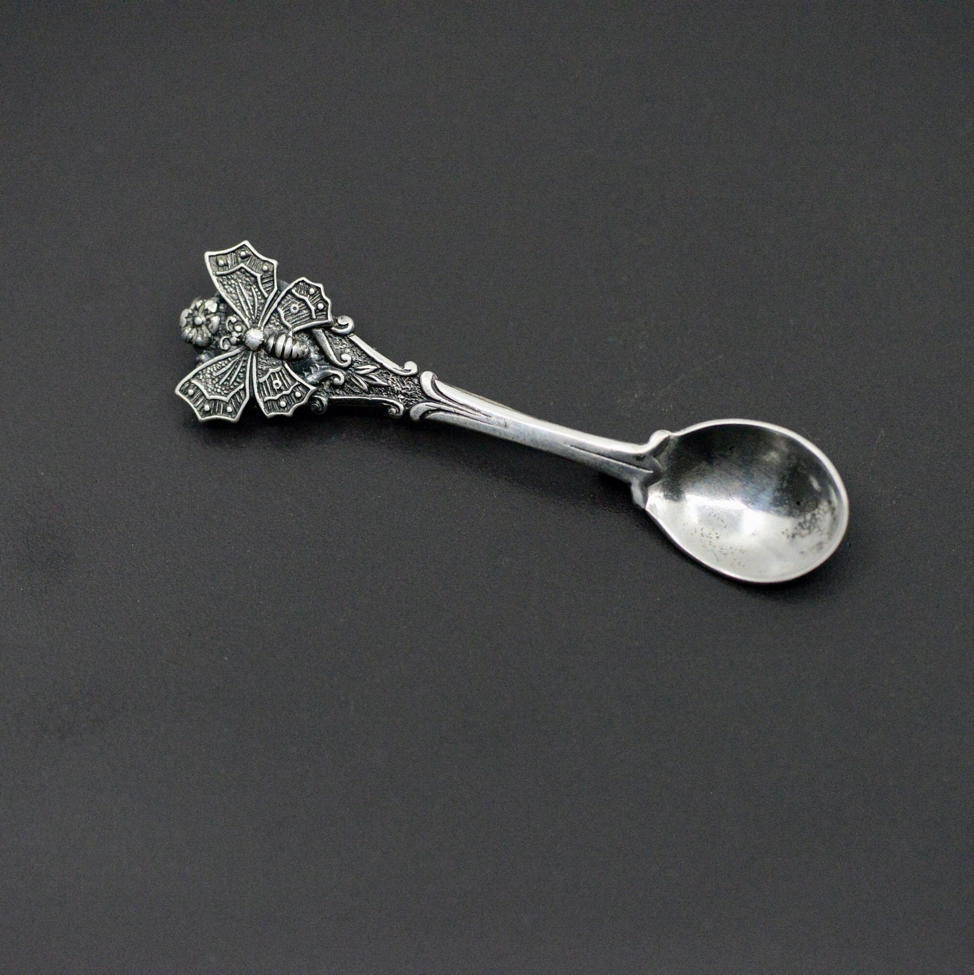 Antique sterling silver spoon pin sale