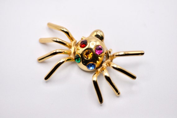 Fabulous Vintage Spider or Crab Brooch, Reticulat… - image 1