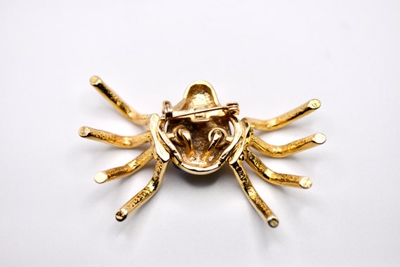 Fabulous Vintage Spider or Crab Brooch, Reticulat… - image 4