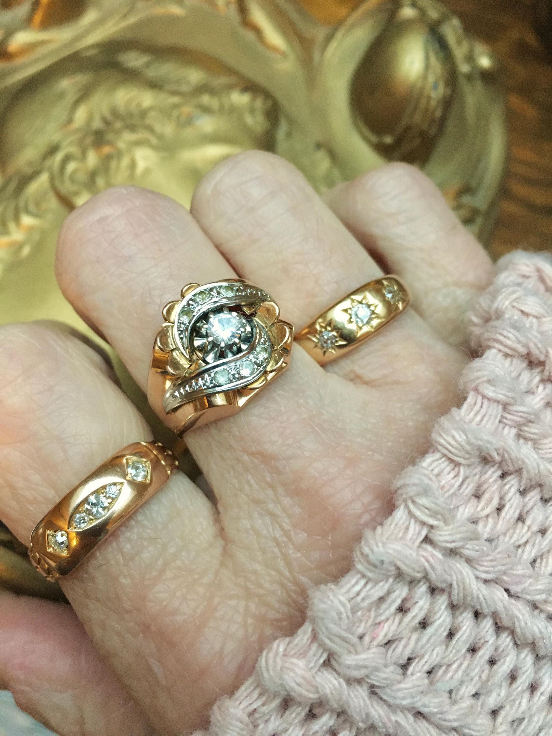 【限定値下げ】French Antique Tank Ring 18k pt French Tank Ring - Etsy