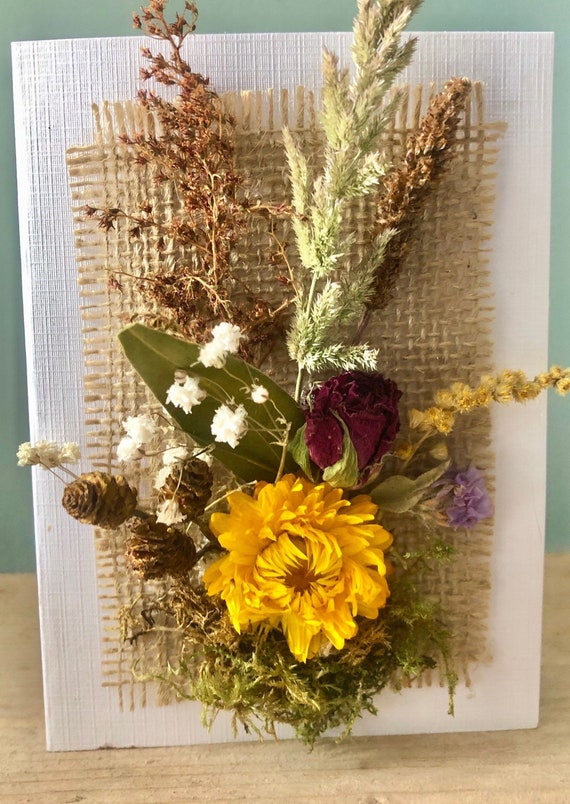 Dried Flower Cards Etsy