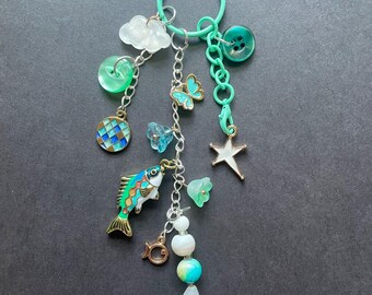 Seafoam Ocean Keychain Trinket and Charms Acessory