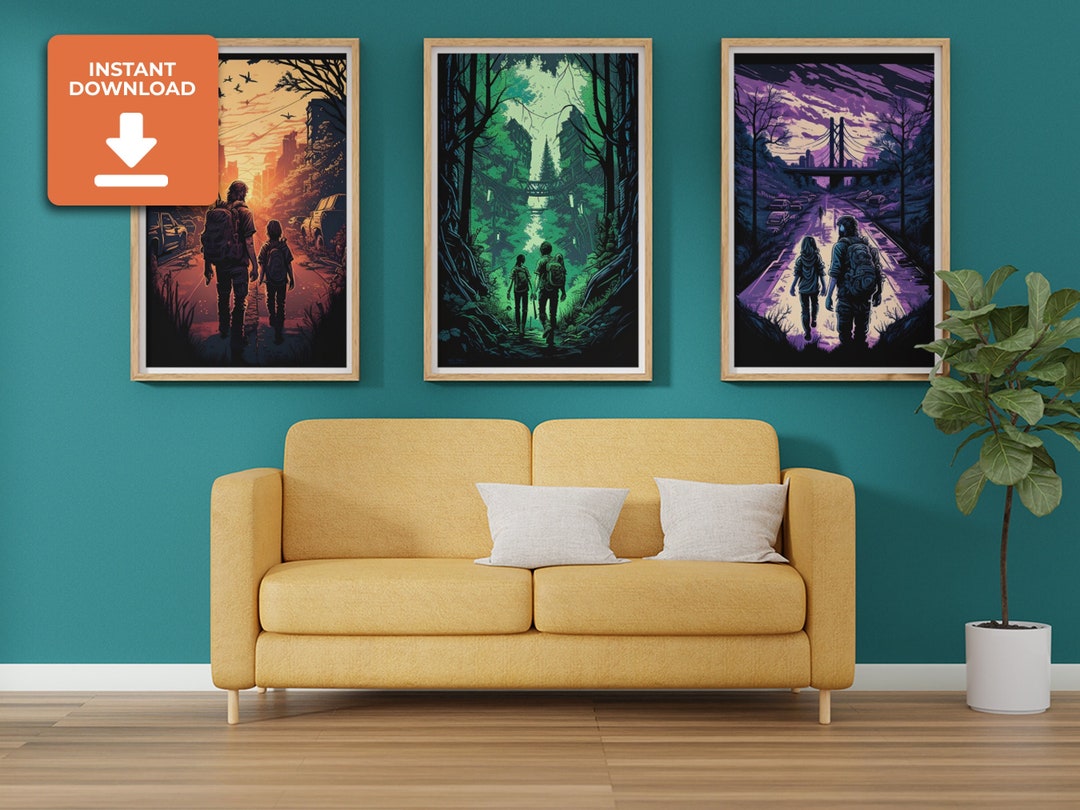 Video Game Wall Art, Instant Download, Post Apocalyptic Game, Digital