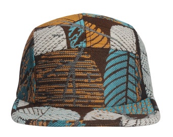 Hatphile Leaf Multicolored 5 Panel Hat Camp Cap
