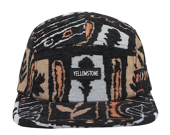 Hatphile Yellowstone Nature Jacquard 5 Panel Hat Camp Cap