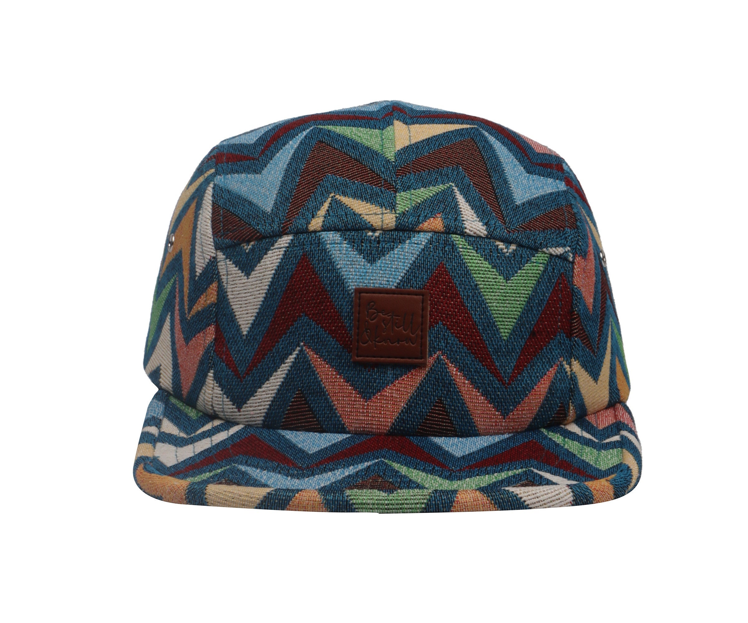 Hatphile Be Still and Know Triangle Jacquard 5 Panel Hat Hatphile Be Still and Know Triangle Jacquard 5 Panel Hat