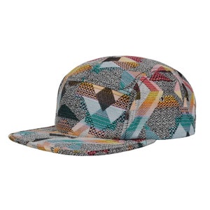 Hatphile Extra Large XL Patchwork Zigzag Jacquard 5 Panel Hat Camp Cap 7 1/2 60 cm image 9