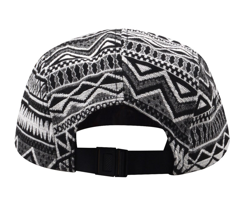 Hatphile Native Pattern Multi Color Jacquard 5 Panel Hat Camp Cap XL