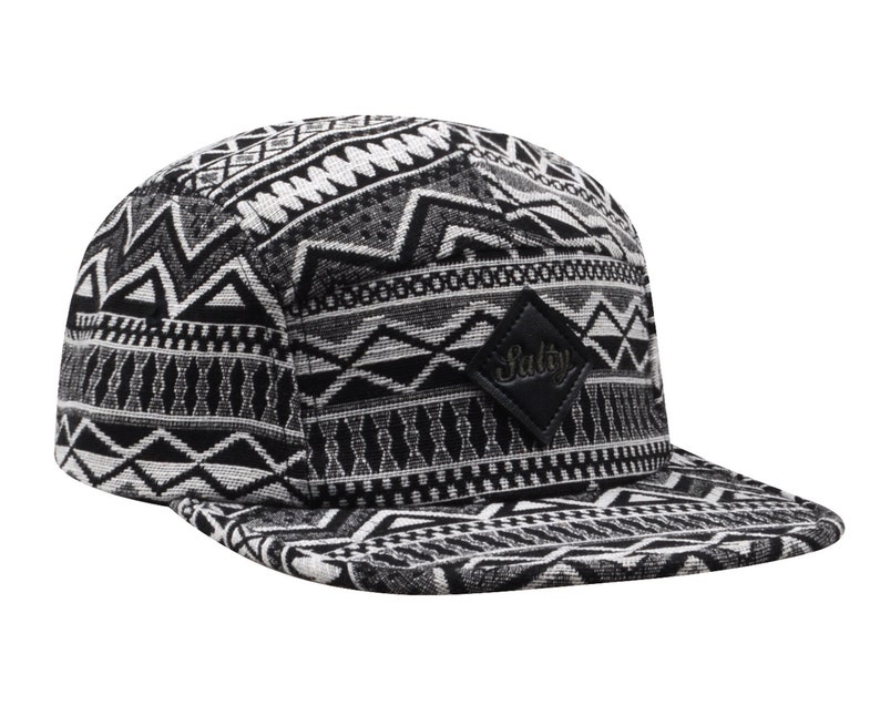 Hatphile Native Pattern Multi Color Jacquard 5 Panel Hat Camp Cap XL