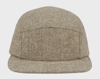 Hatphile Urban Weave Heather Charcoal Gray, Olive Green, Light Gray 5 Panel Hat Camp Cap