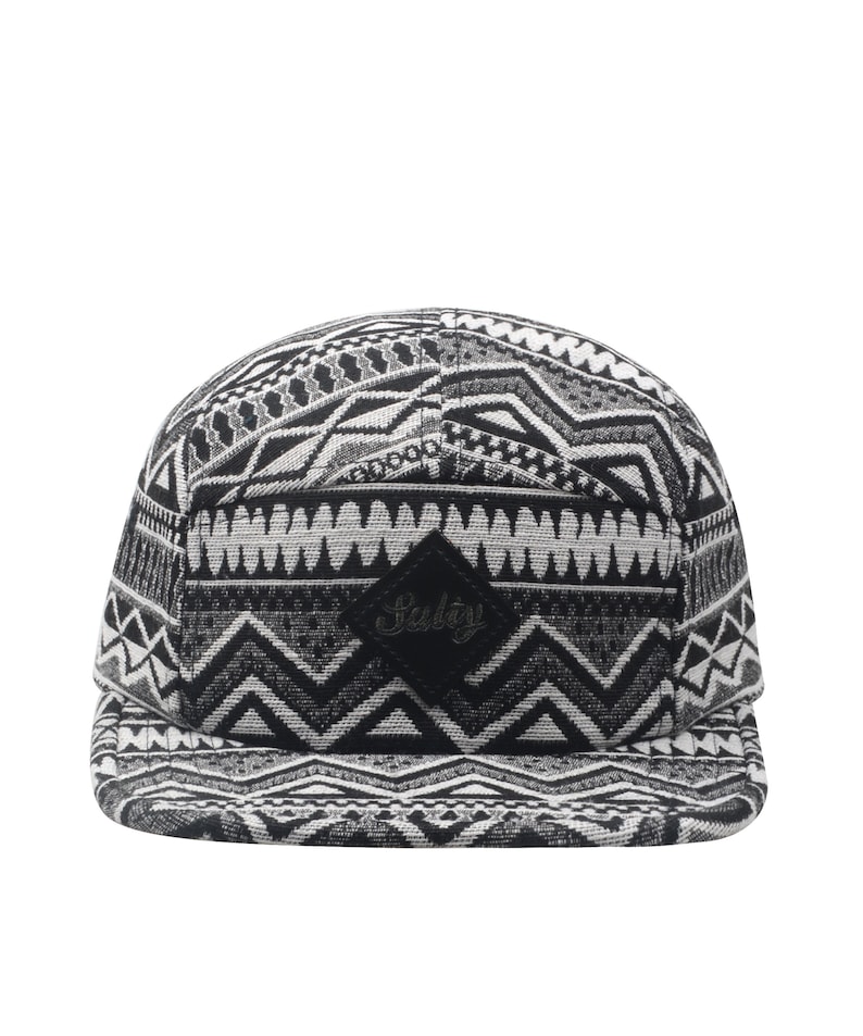 Hatphile Native Pattern Multi Color Jacquard 5 Panel Hat Camp Cap XL