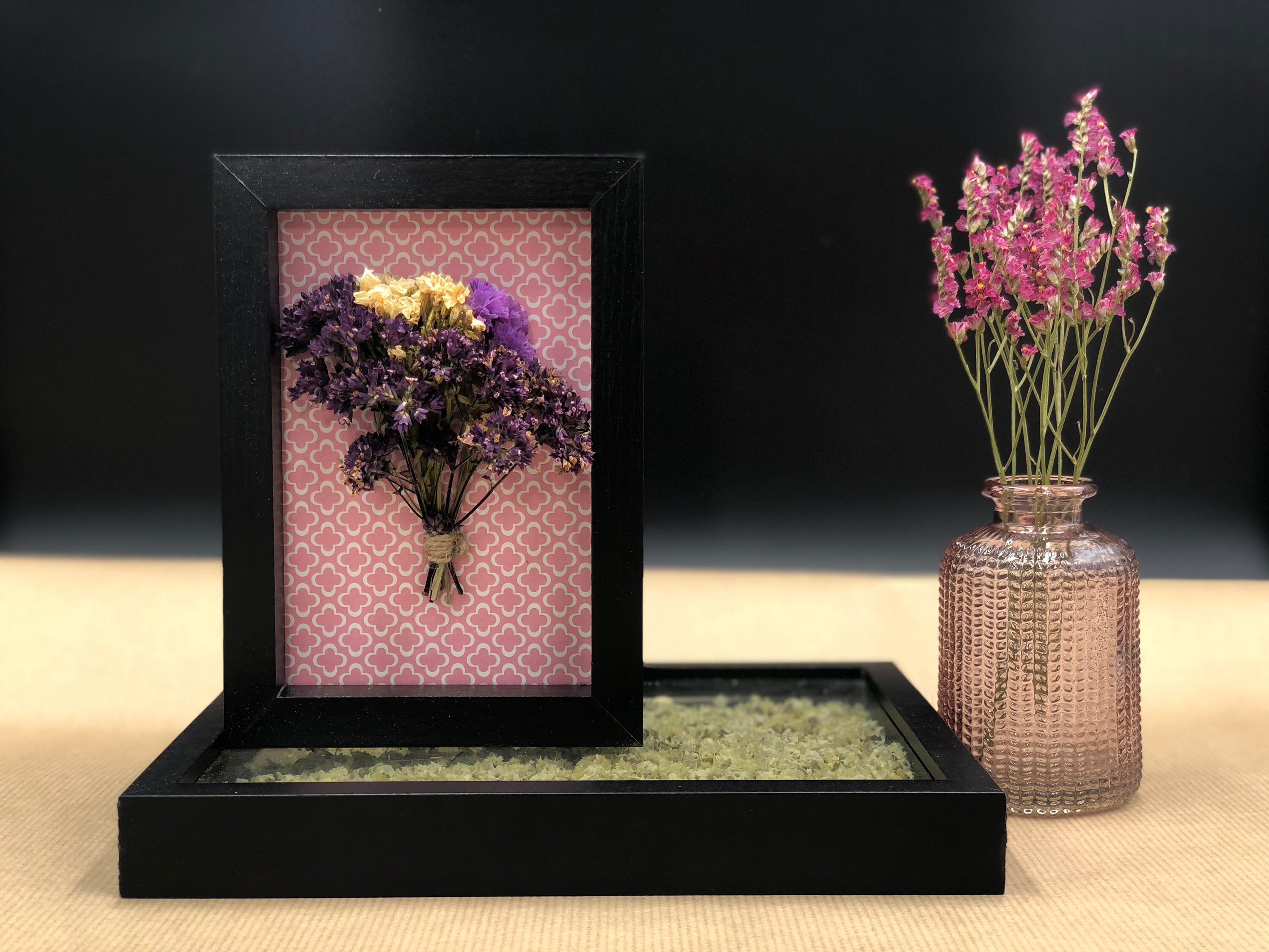 Tableau de Fleurs Séchées