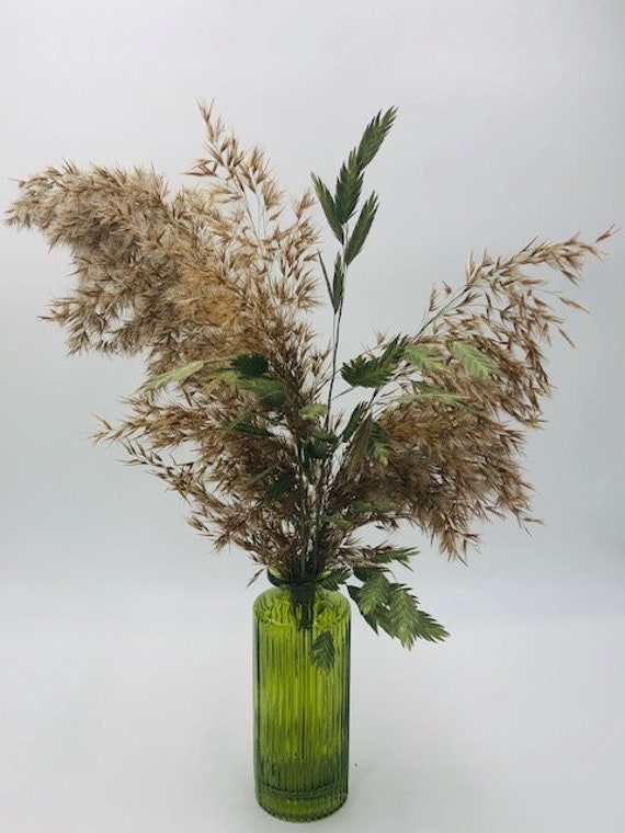 Bouquet de Fleurs Séchées avec Son Vase