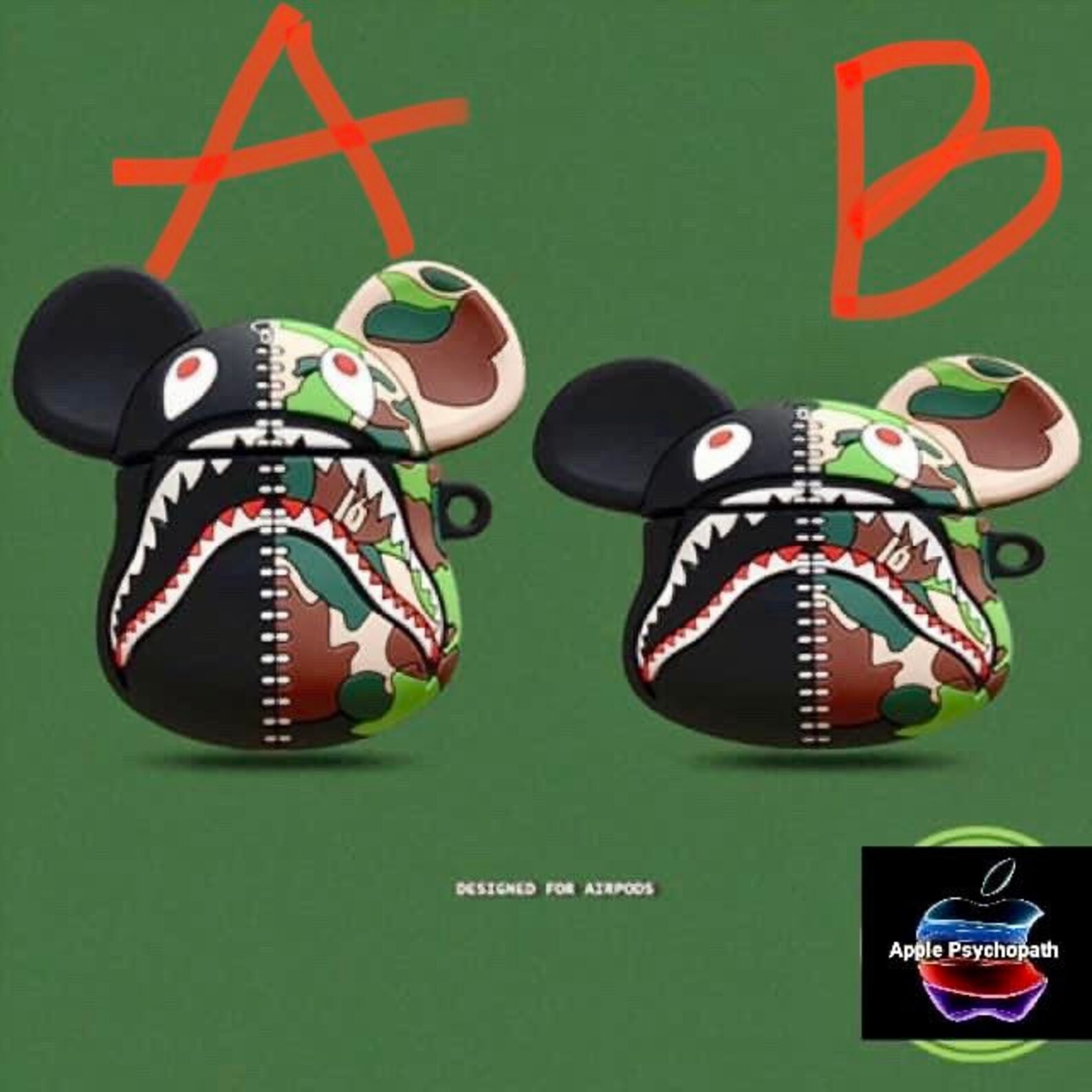 Ugly BAPE brand AirPod 1/2 & AirPod Pro case Etsy